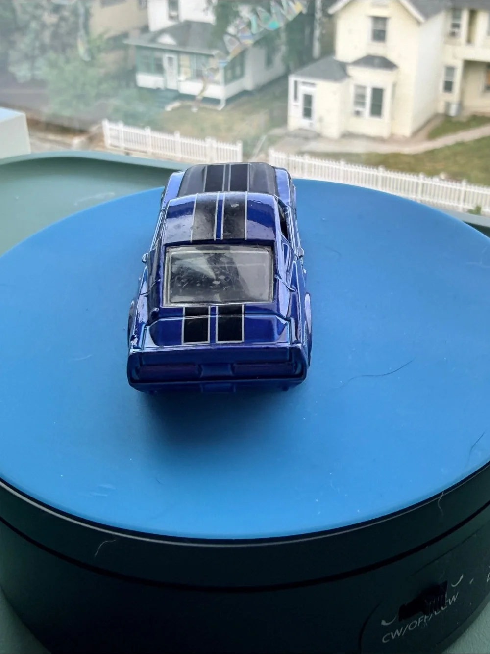 Hot Wheels bright blue
